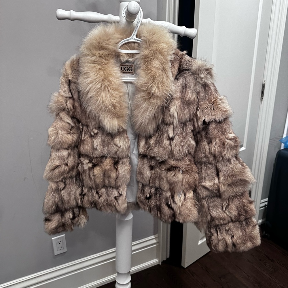 UGG Cream Faux Fur Jacket